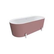 Aluca Freestanding with Legs, 1700mm Matte Rouge gallery detail image