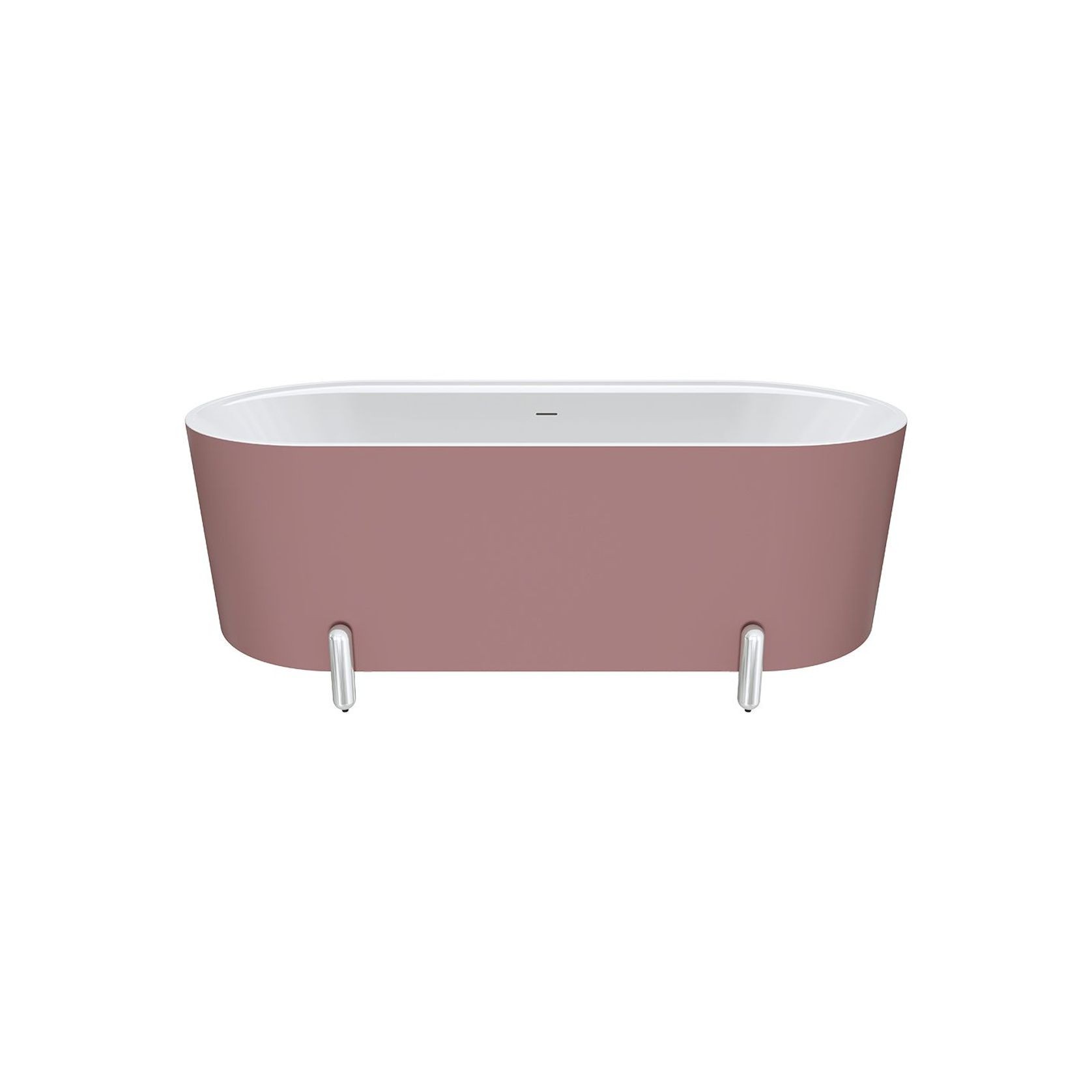 Aluca Freestanding with Legs, 1700mm Matte Rouge gallery detail image