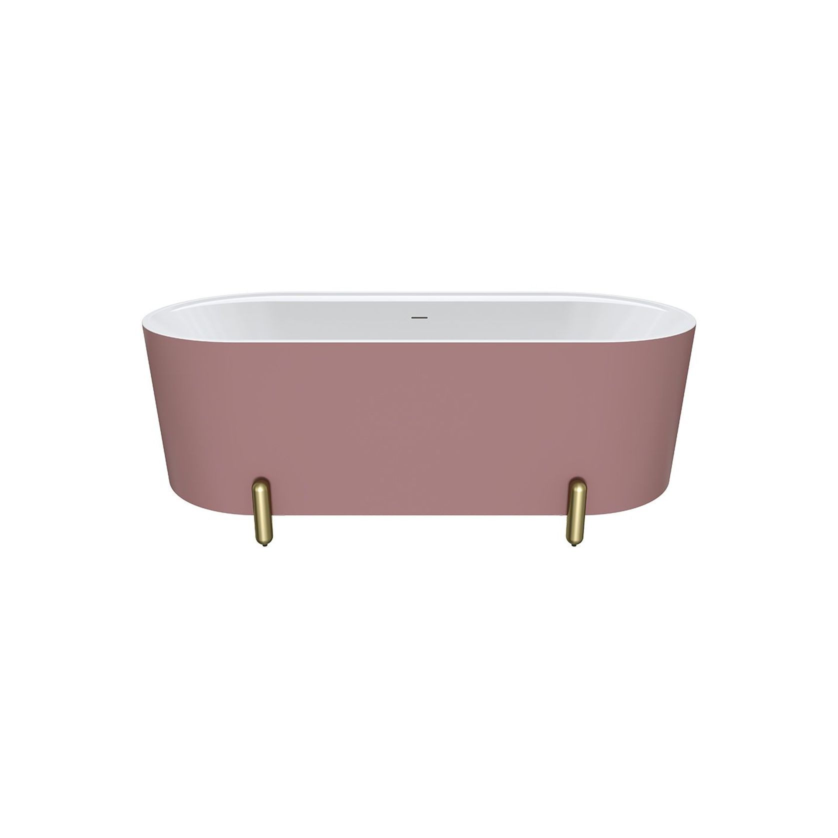 Aluca Freestanding with Legs, 1700mm Matte Rouge gallery detail image
