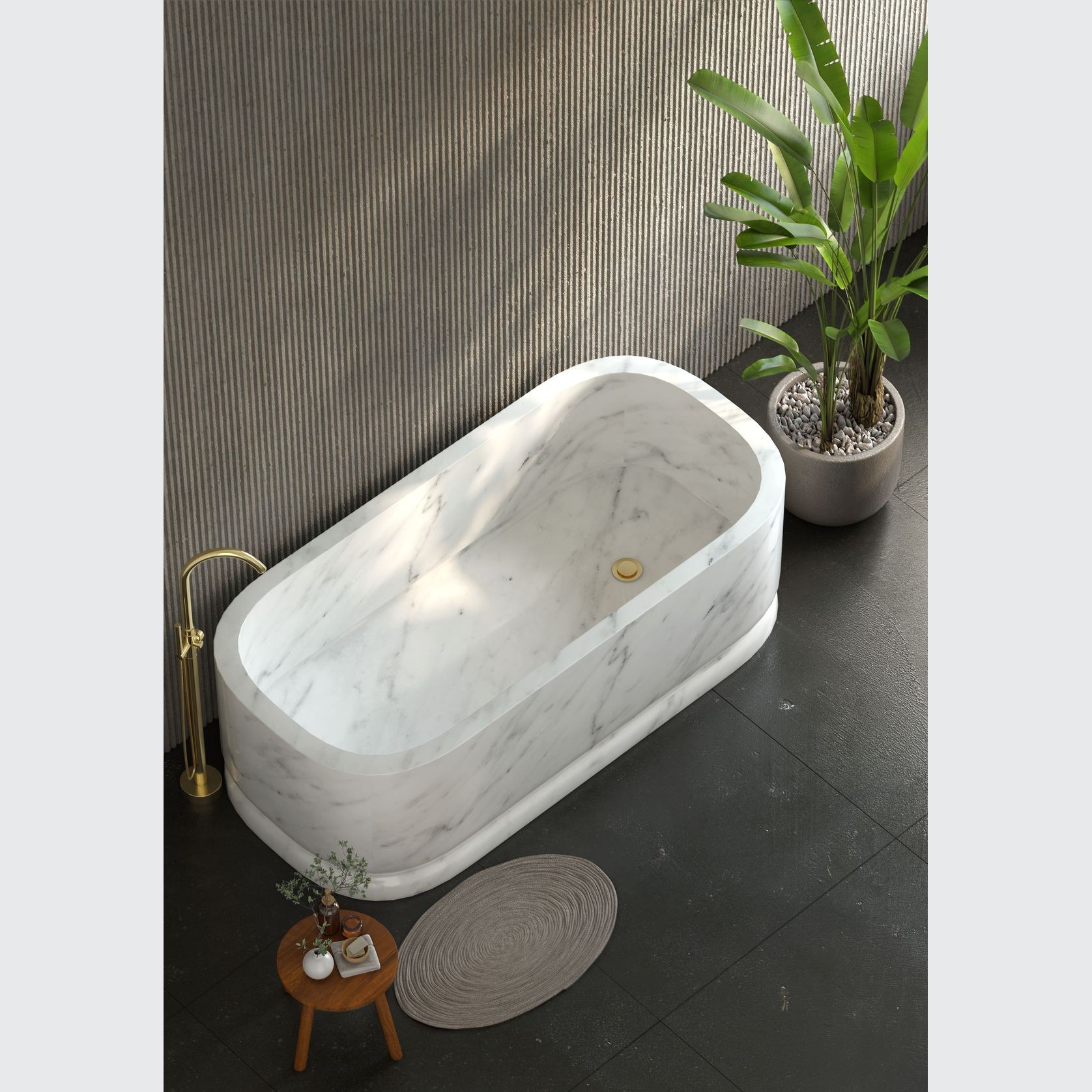Hira Marble Bathtub gallery detail image