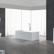 B029 Back-to-wall Freestanding Hugi Bath 1680mm gallery detail image