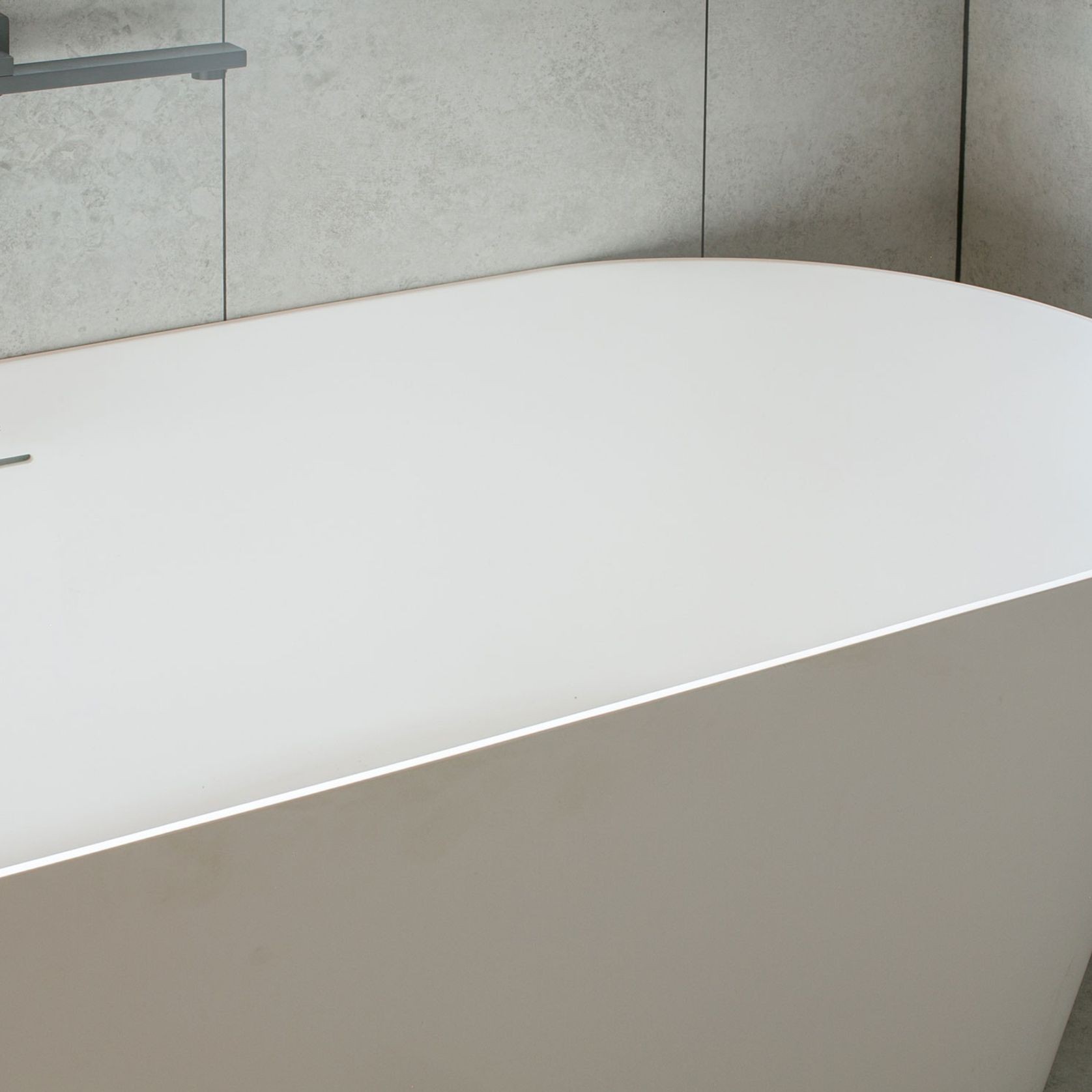 Kylie Composite Stone Bath 1650 | Matte White gallery detail image