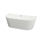 Mila Back to Wall Freestanding Bathtub gallery detail image