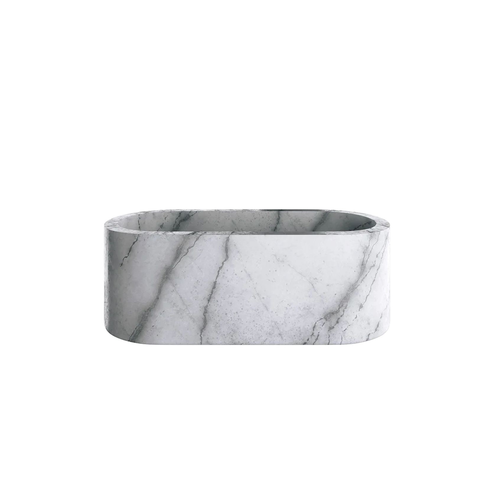 Zen Oblong Solid Marble Bathtub gallery detail image