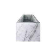 Zen Rectangle Solid Marble Bathtub gallery detail image