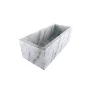 Zen Rectangle Solid Marble Bathtub gallery detail image