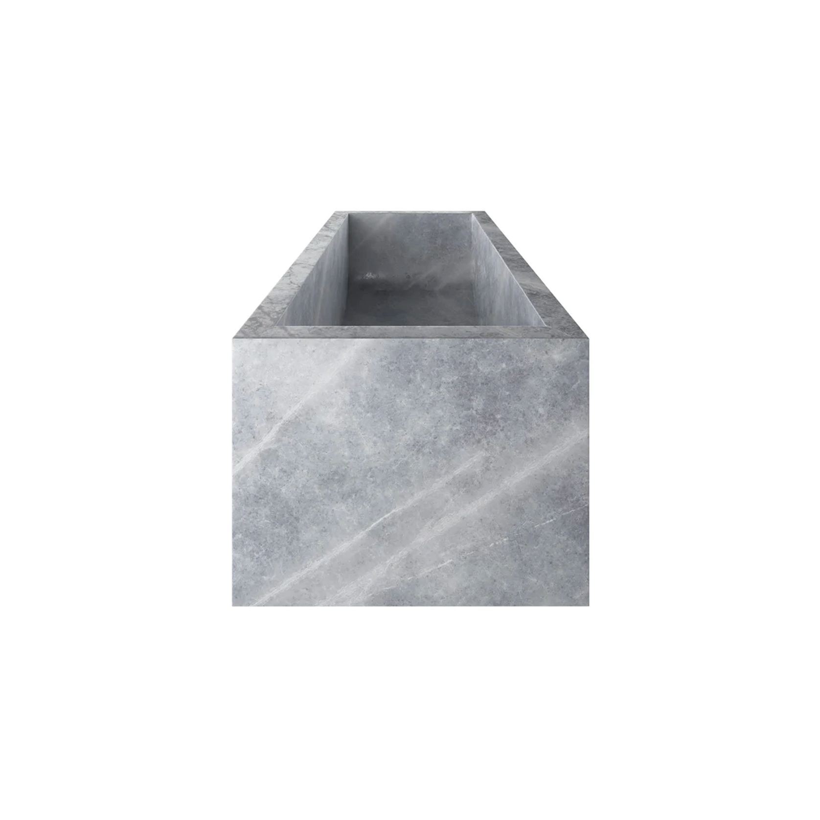 Zen Rectangle Solid Marble Bathtub gallery detail image