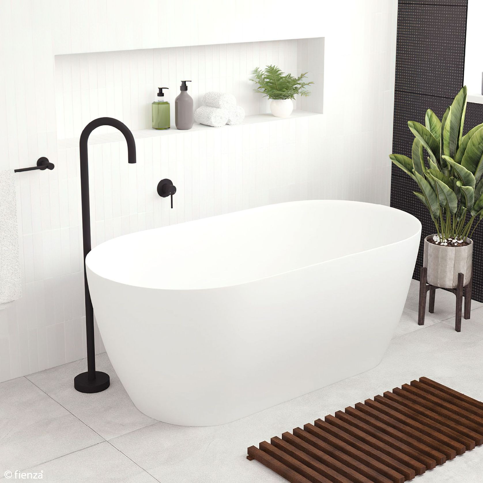 Kaya Cast Stone Solid Surface Bath gallery detail image
