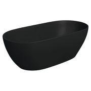 Luciana Matte Black Stone Bath gallery detail image