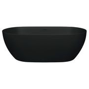 Luciana Matte Black Stone Bath gallery detail image