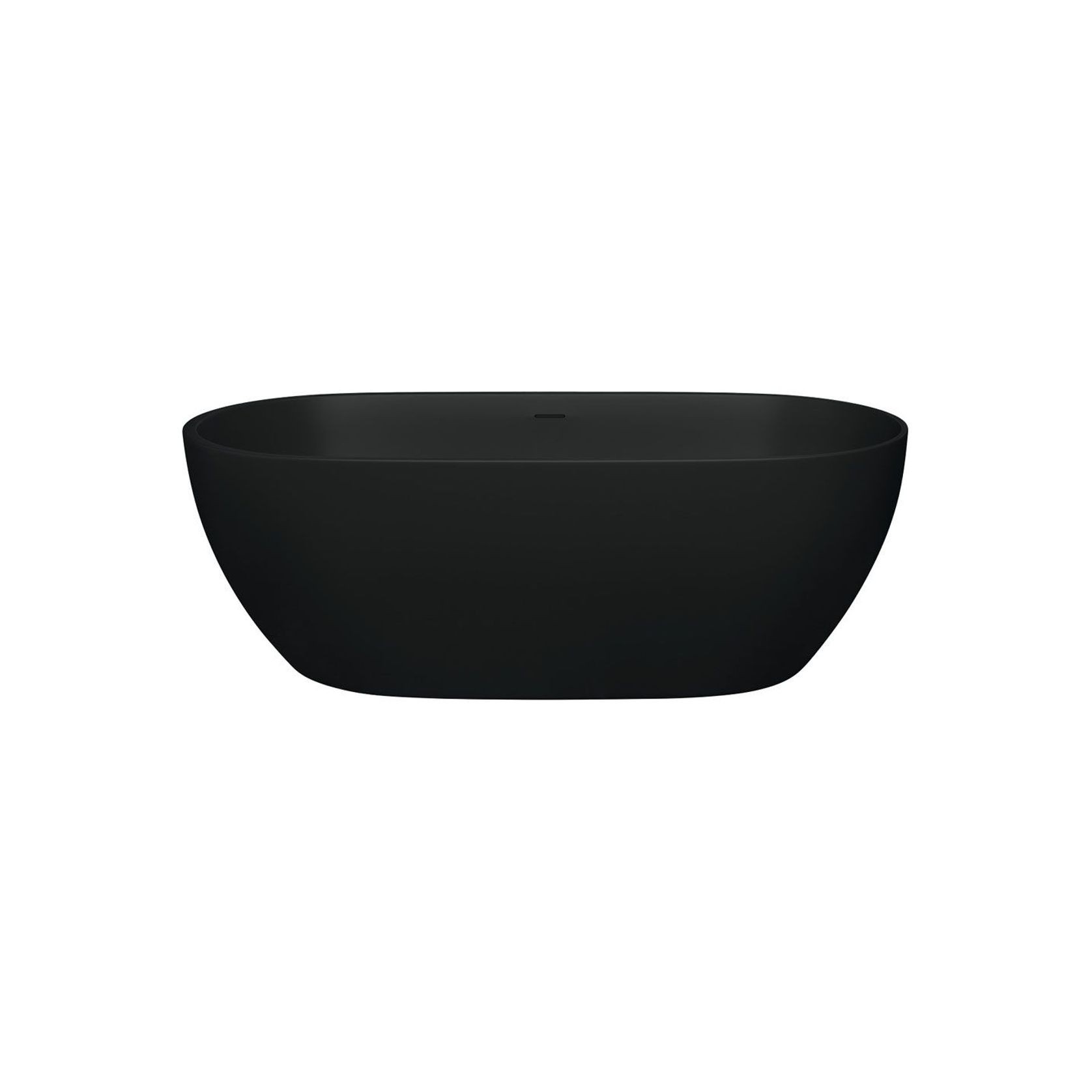 Luciana Matte Black Stone Bath gallery detail image