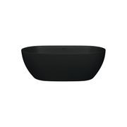 Luciana Matte Black Stone Bath gallery detail image