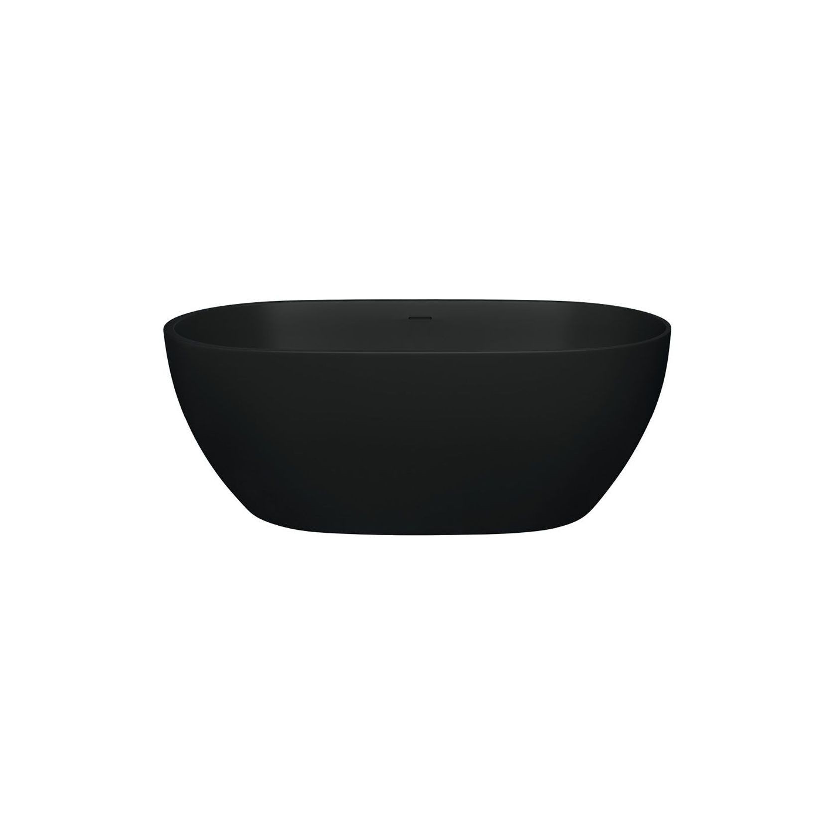 Luciana Matte Black Stone Bath gallery detail image
