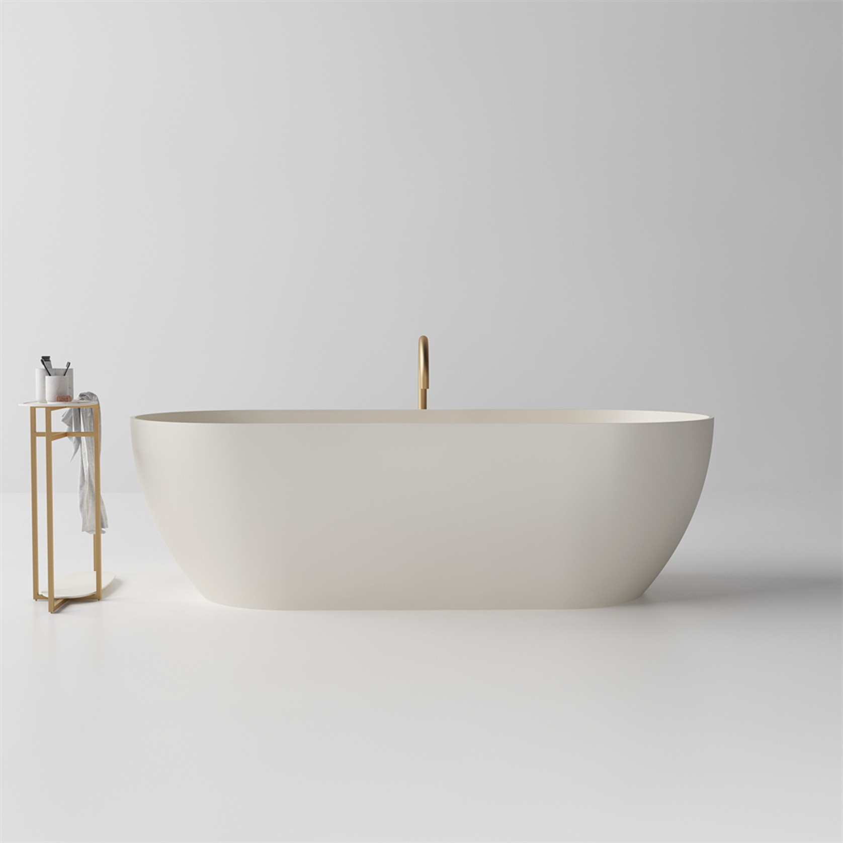 Slimline Justina Lightweight Stone Bath Various Sizes gallery detail image