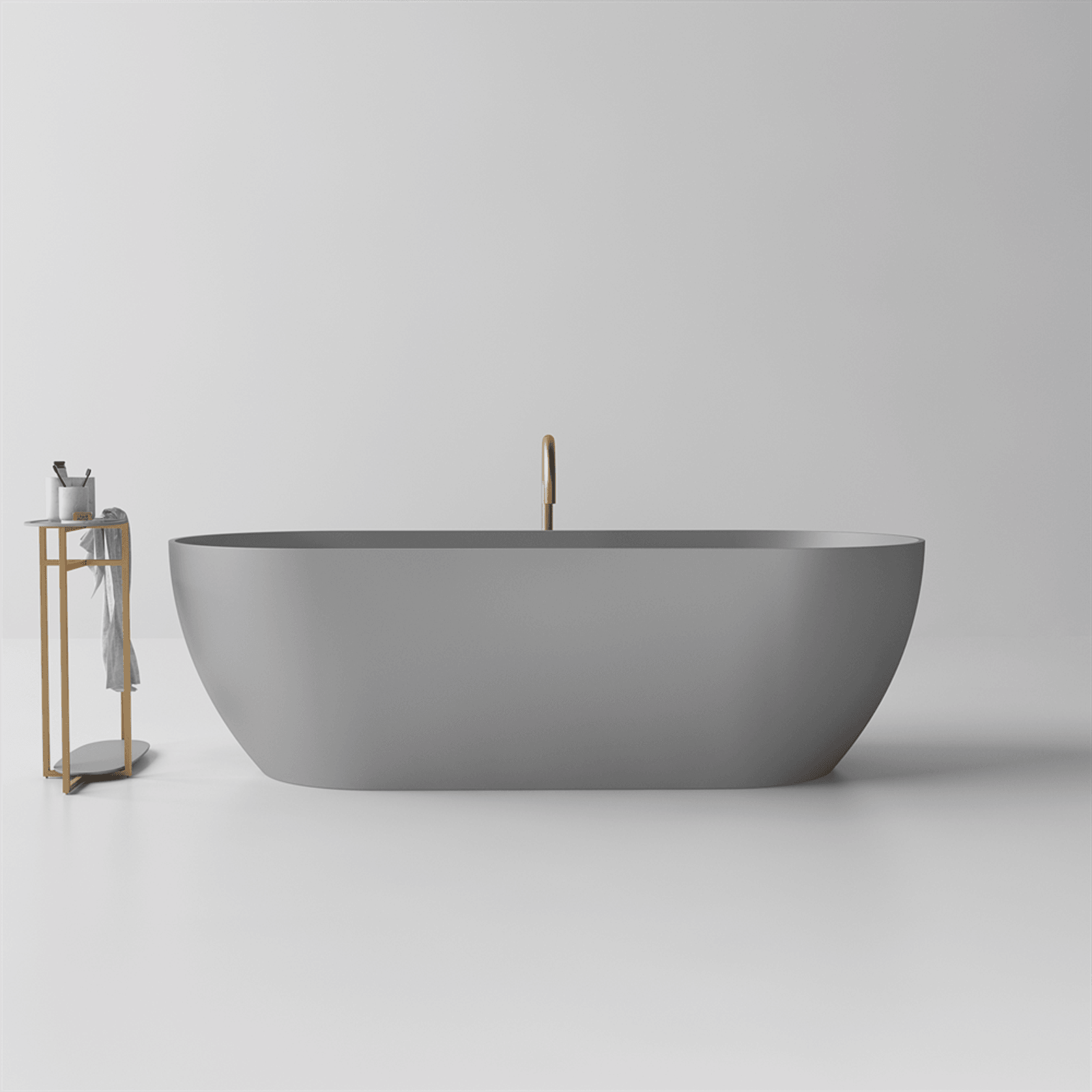 Justina Classic Stone Bath ST12 Various Sizes gallery detail image