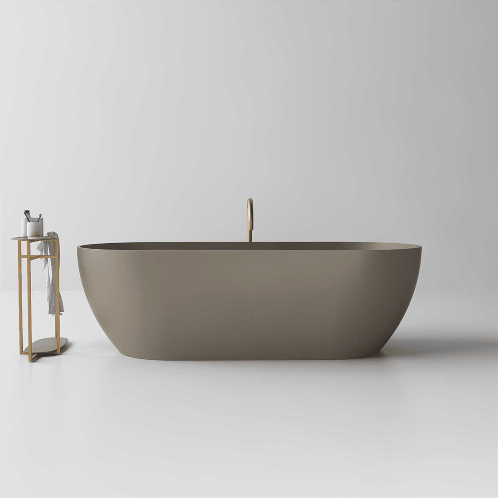 Slimline Justina Lightweight Stone Bath Various Sizes gallery detail image