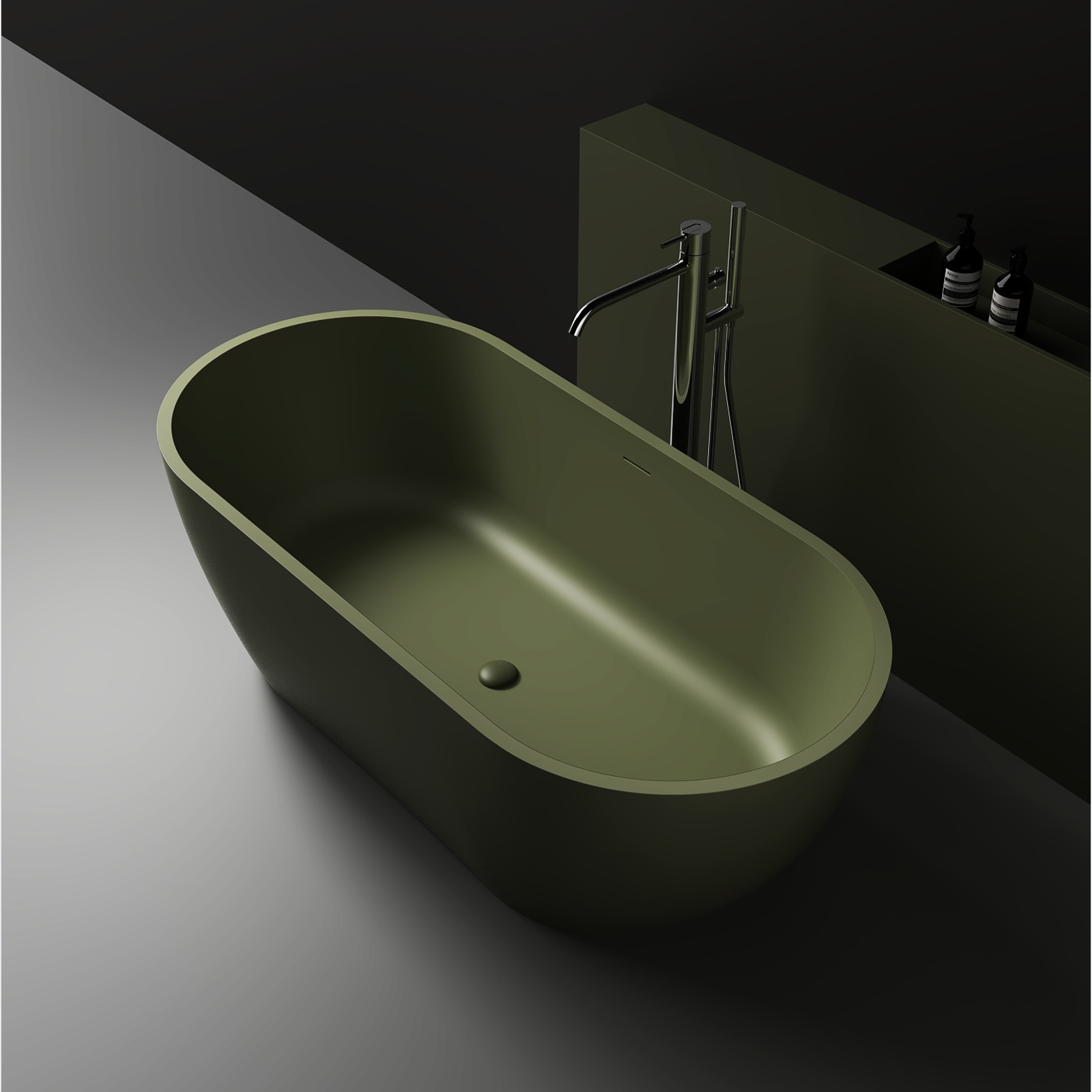 Justina Classic Stone Bath ST12 Various Sizes gallery detail image