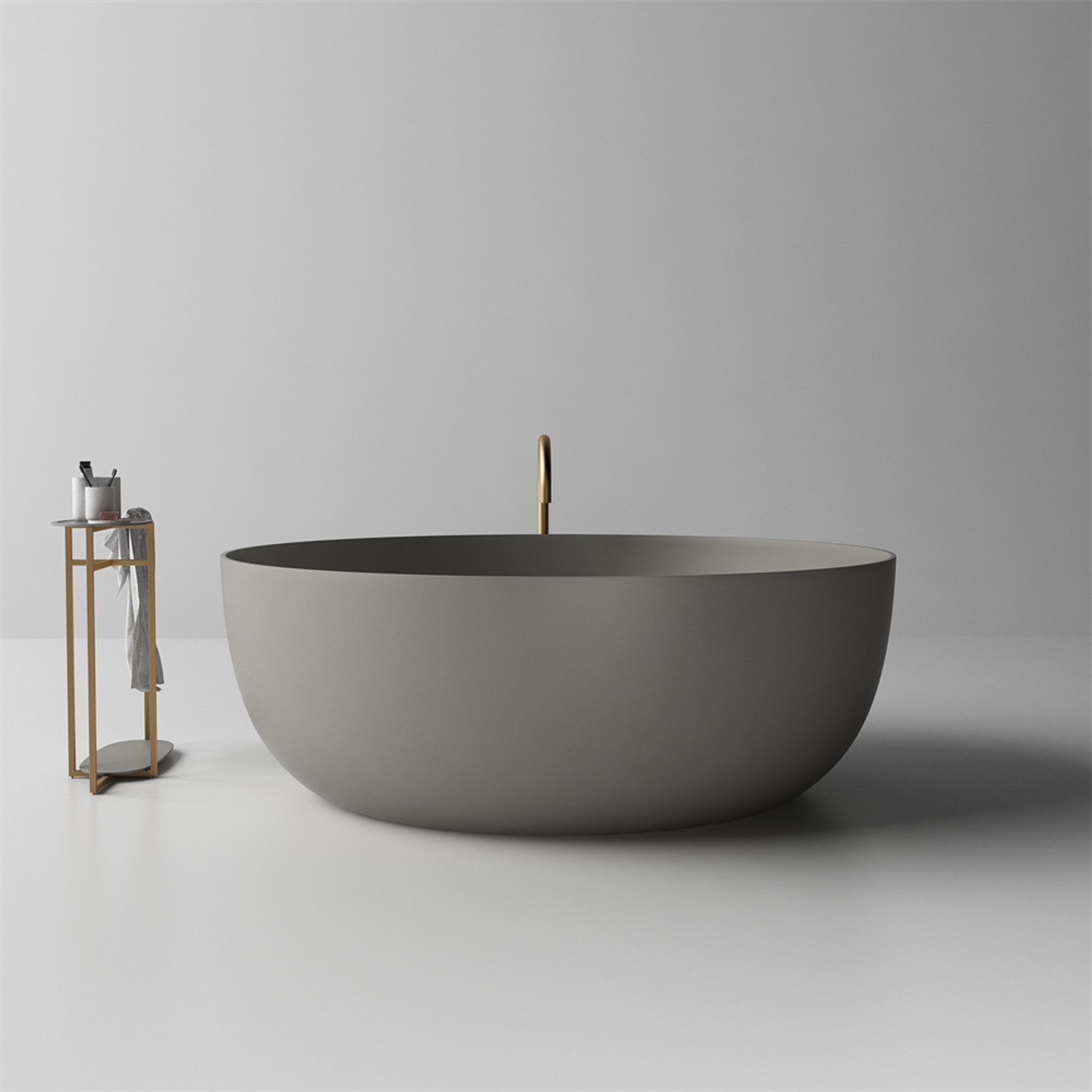 Silvia Circular Stone Bath ST13 - Various Sizes gallery detail image