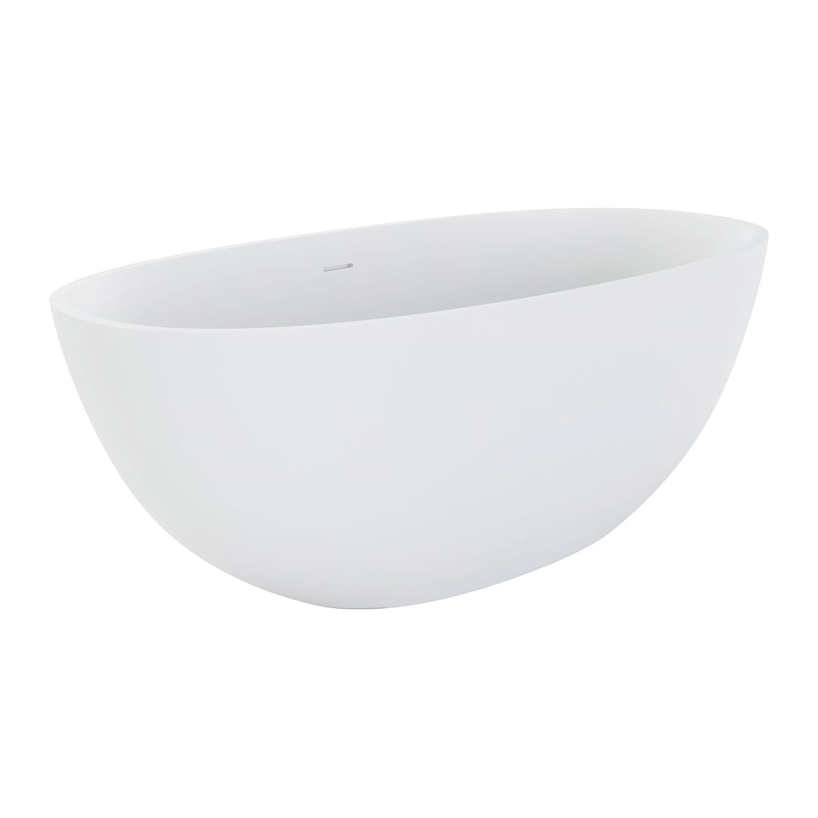 Sasso Matte White Stone Bath gallery detail image