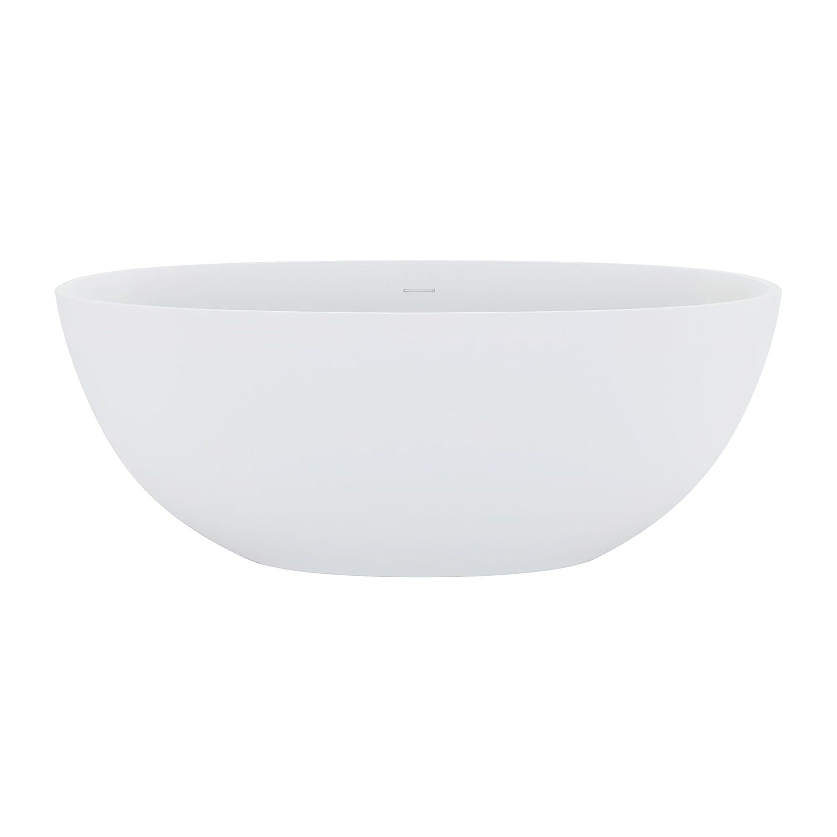 Sasso Matte White Stone Bath gallery detail image