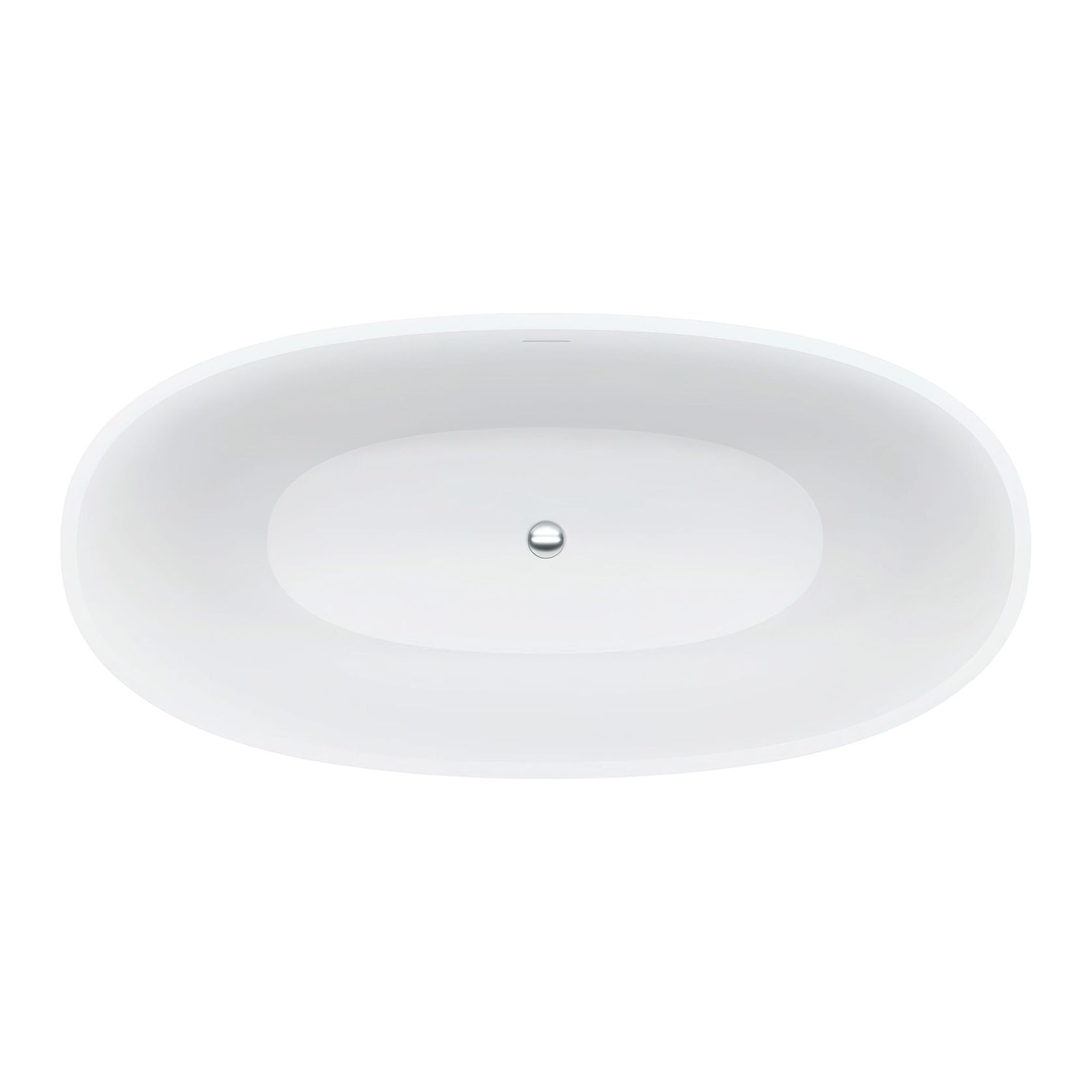 Sasso Matte White Stone Bath gallery detail image