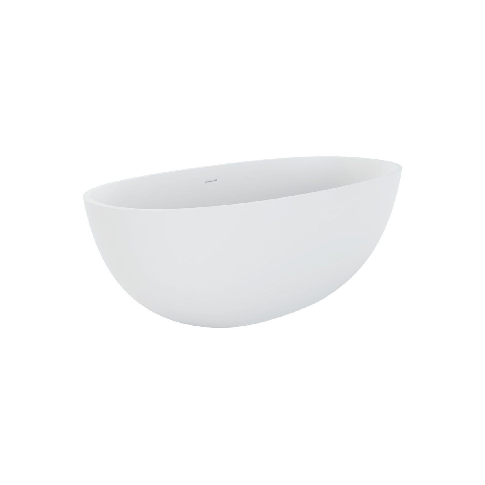 Sasso Matte White Stone Bath gallery detail image