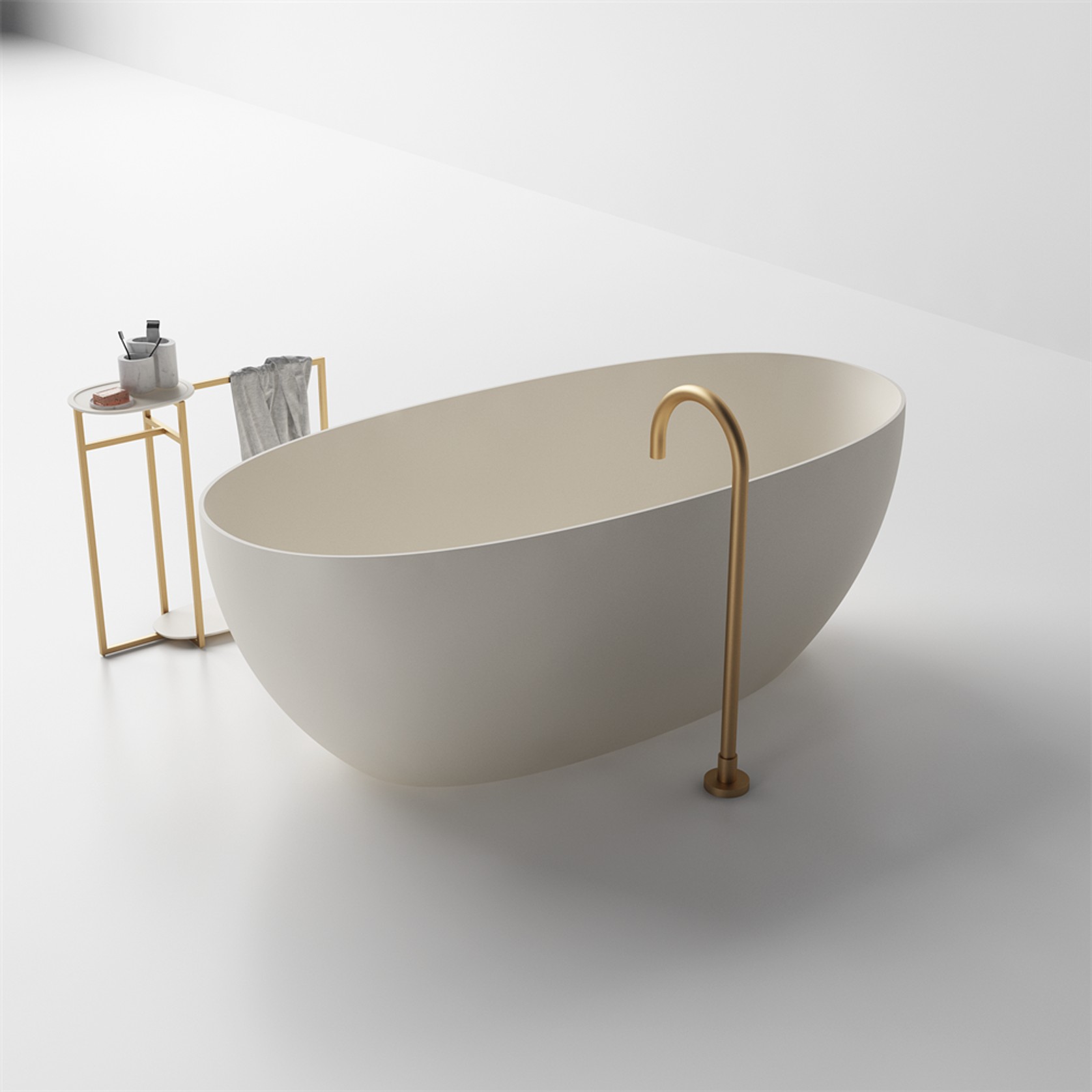 Slimline Grace Lightweight Stone Bath Various Sizes gallery detail image