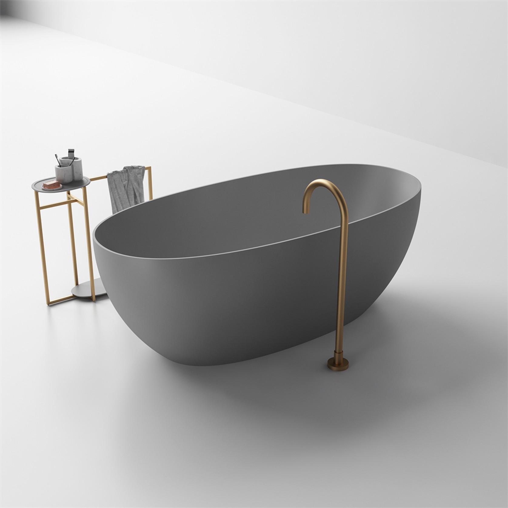 Slimline Grace Lightweight Stone Bath Various Sizes gallery detail image