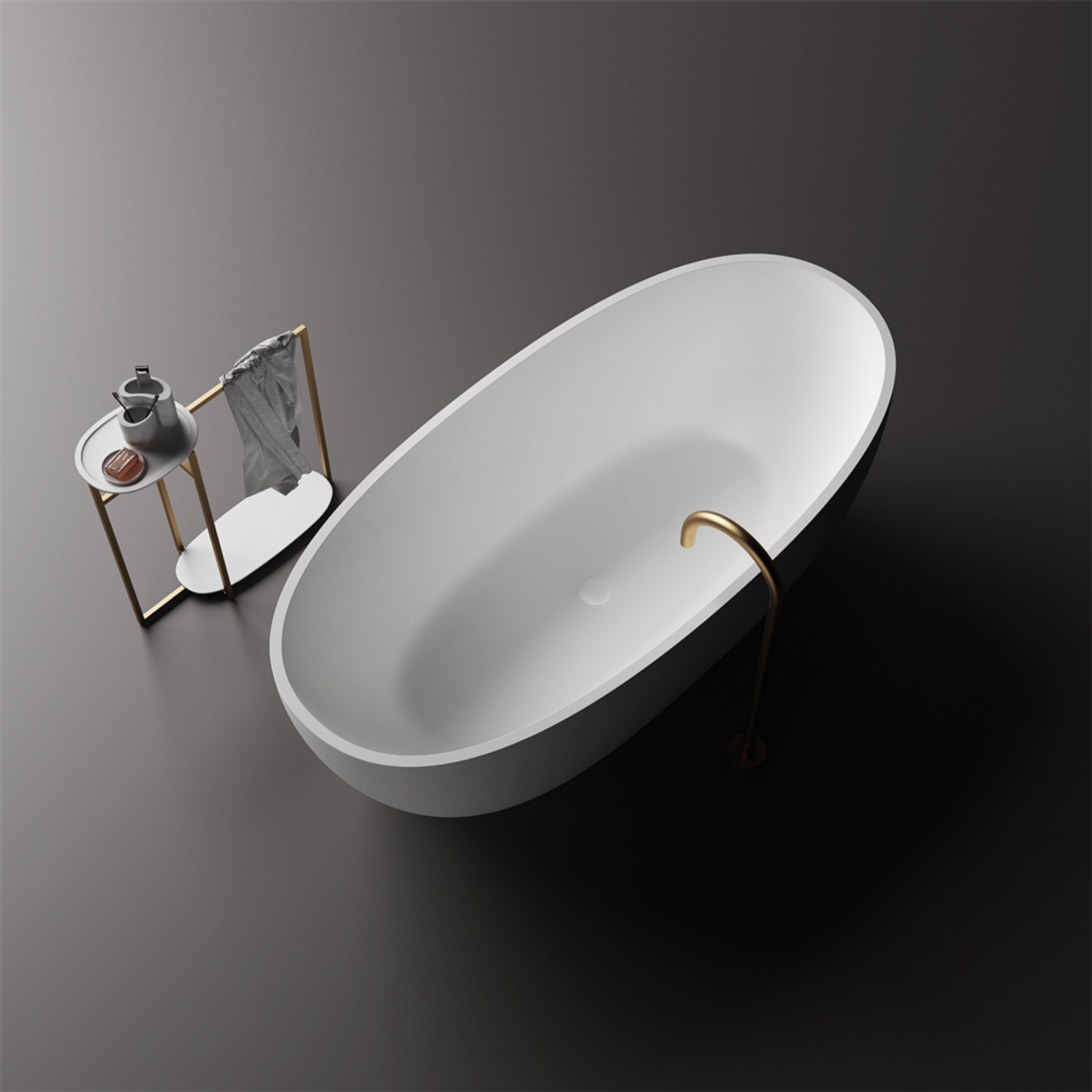 Slimline Grace Lightweight Stone Bath Various Sizes gallery detail image