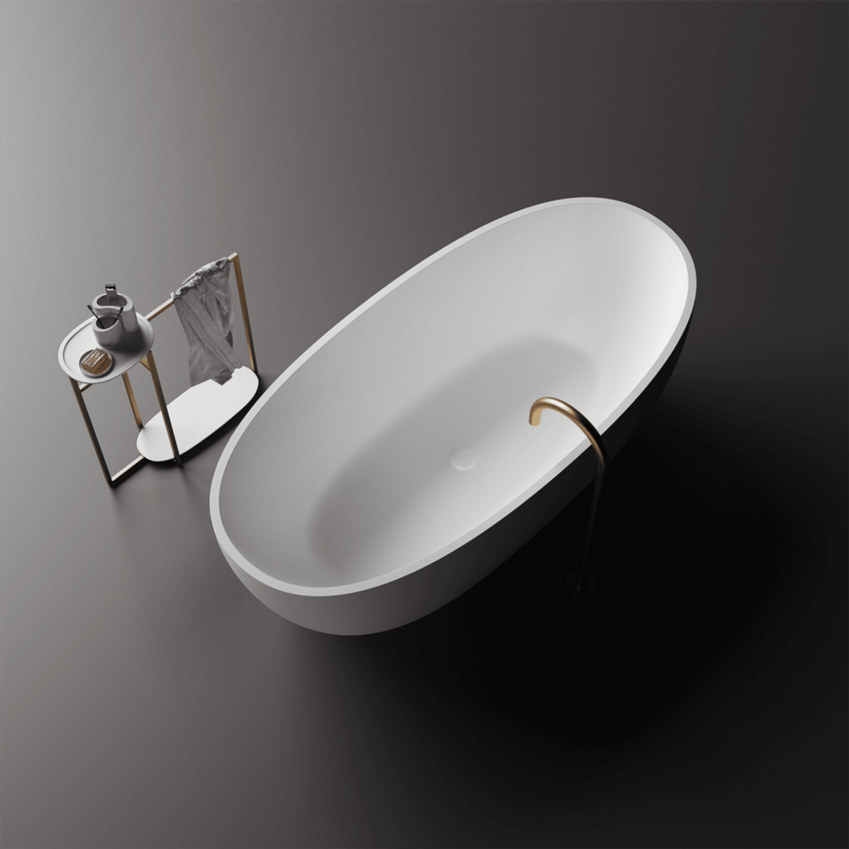 Slimline Grace Lightweight Stone Bath Various Sizes gallery detail image