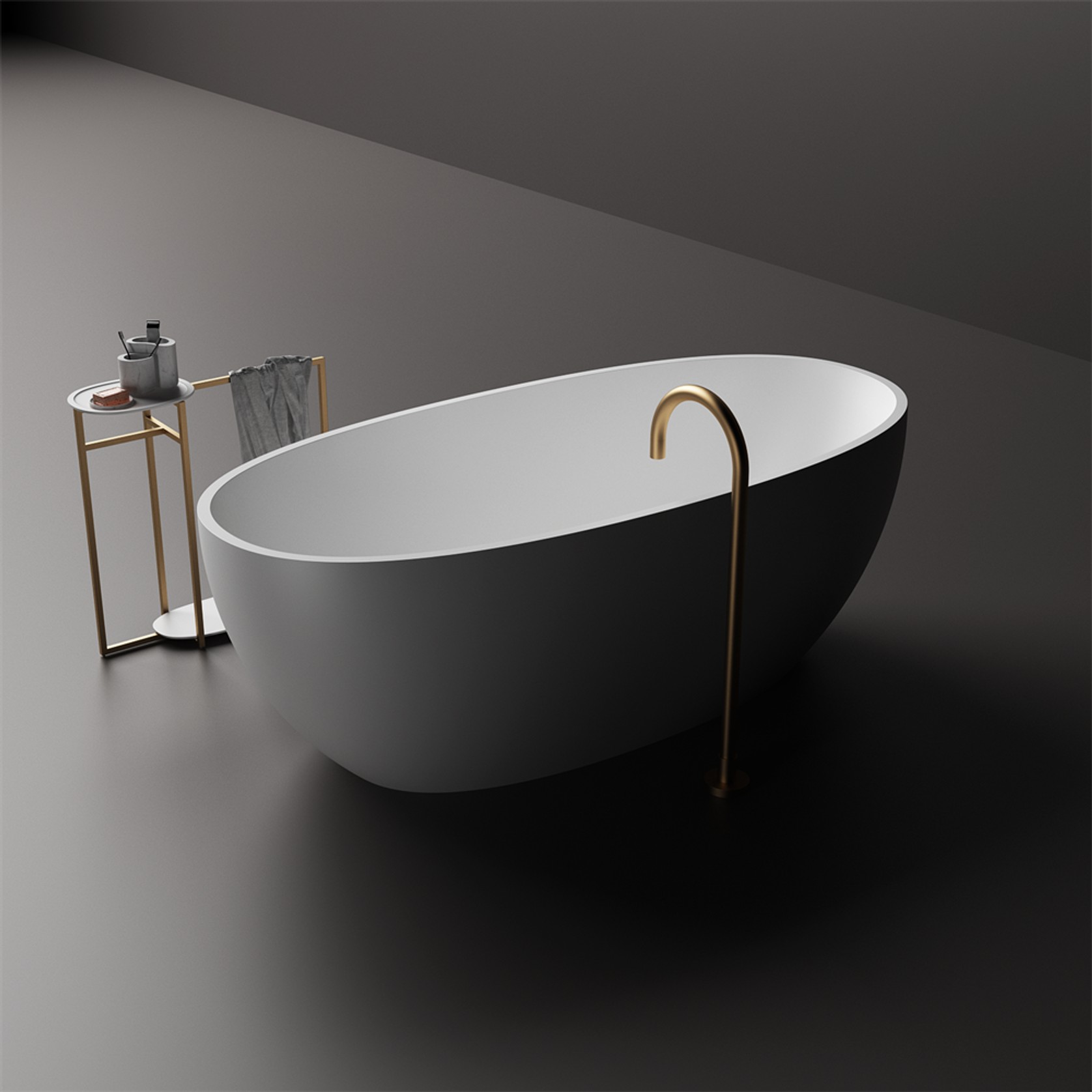 Slimline Grace Lightweight Stone Bath Various Sizes gallery detail image