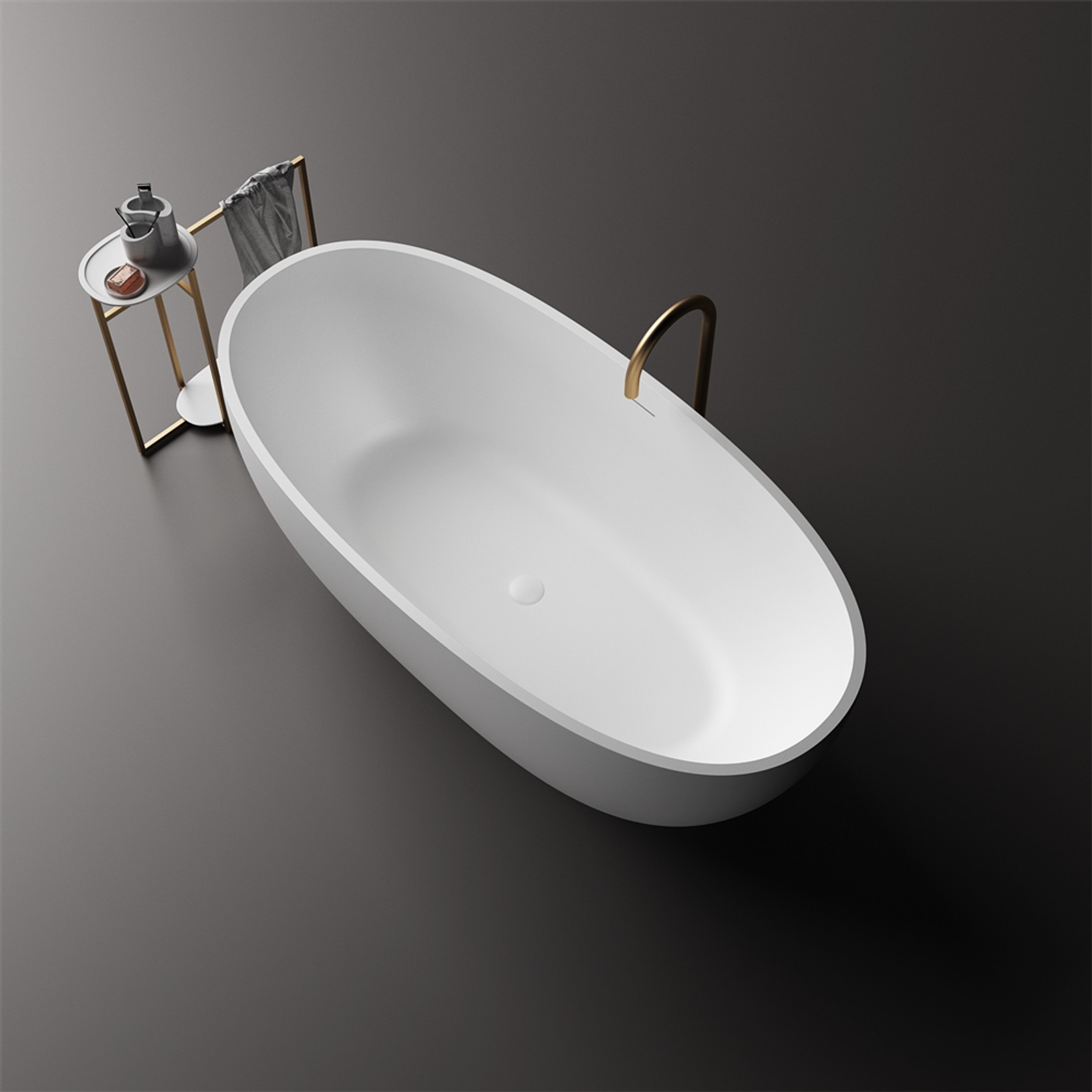 Slimline Grace Lightweight Stone Bath Various Sizes gallery detail image
