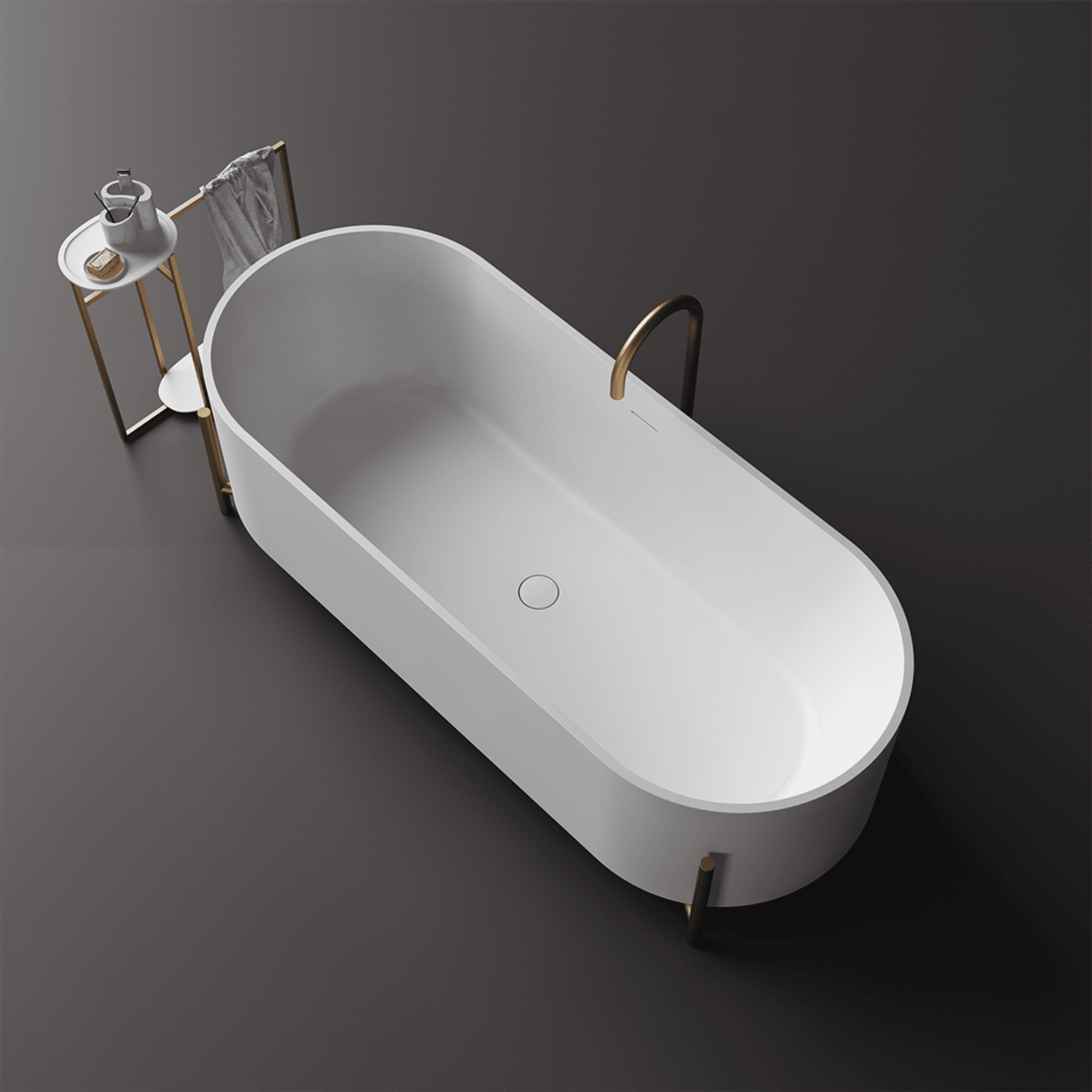 Elise Statement Bath on Legs 1800mm ST82 gallery detail image