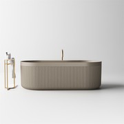 Venus 1700mm Fluted Freestanding Stone Bath - ST86 gallery detail image