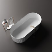 Venus Fluted Stone Bath 1700mm - ST86 gallery detail image