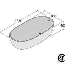 Iceland Bathtub by Boffi gallery detail image