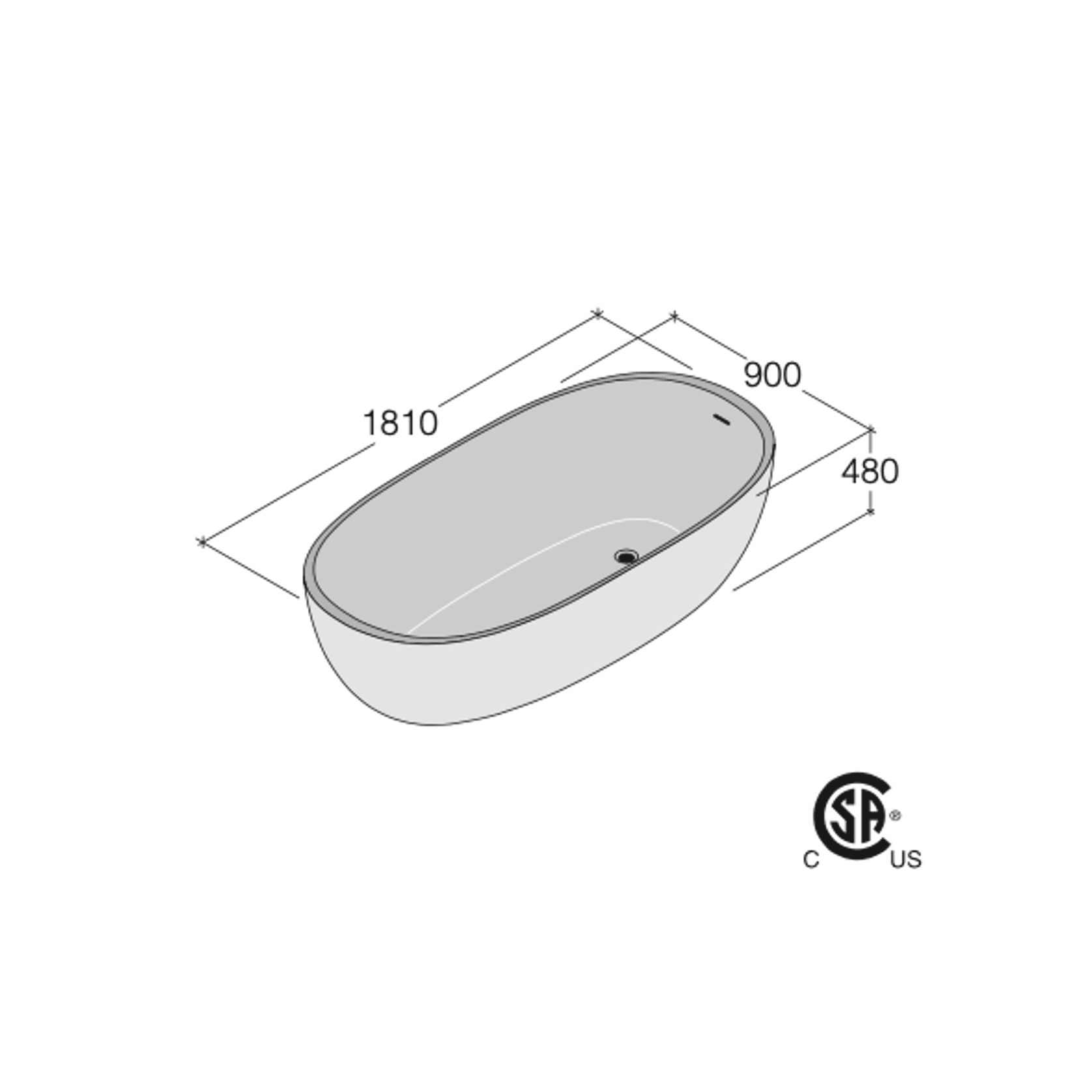 Iceland Bathtub by Boffi gallery detail image