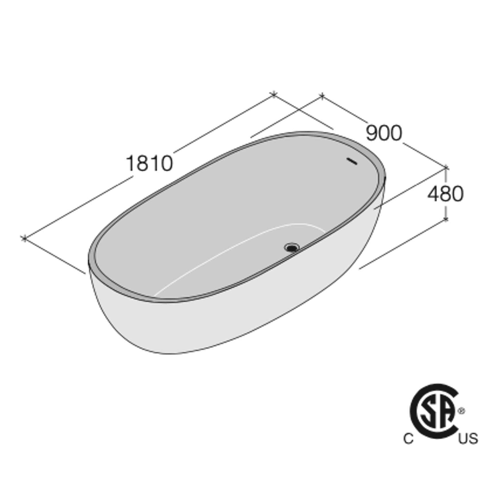 Iceland Bathtub by Boffi gallery detail image