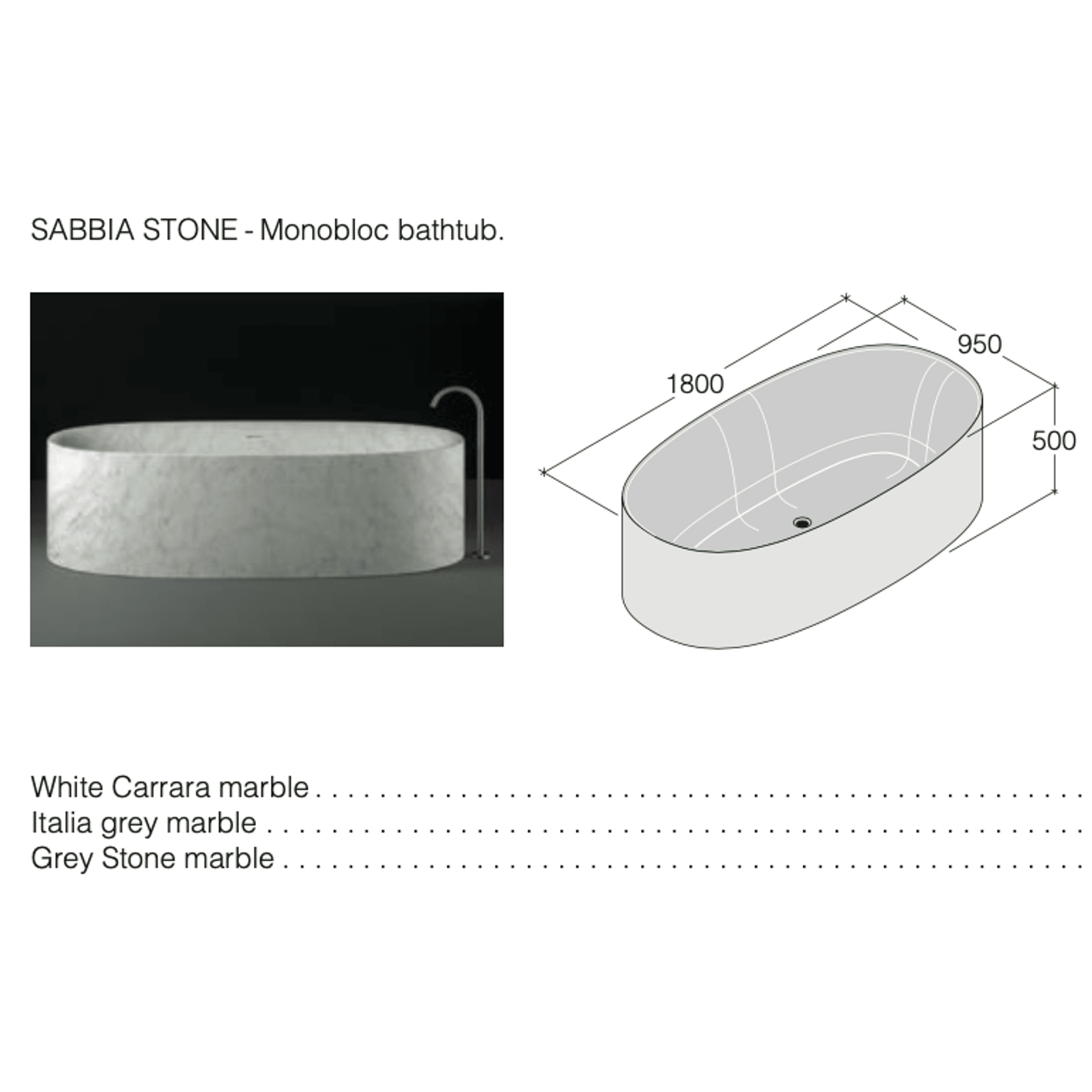 Sabbia Bathtub by Boffi gallery detail image