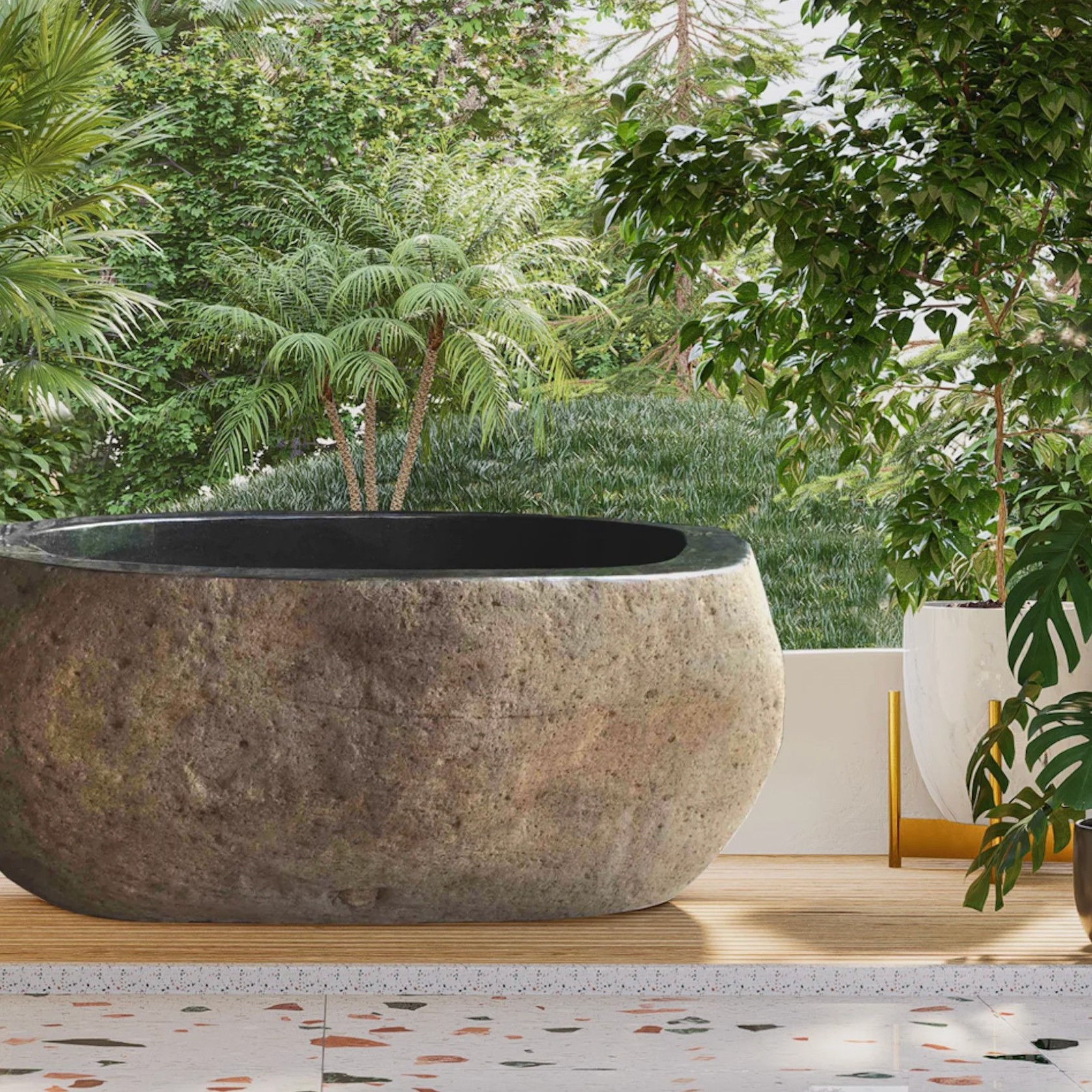 Stone Luxury Bath Tub - 1.75m gallery detail image