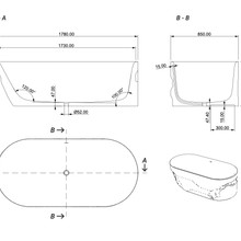 Aqvato Dronino (D.IVB) Bathtub gallery detail image