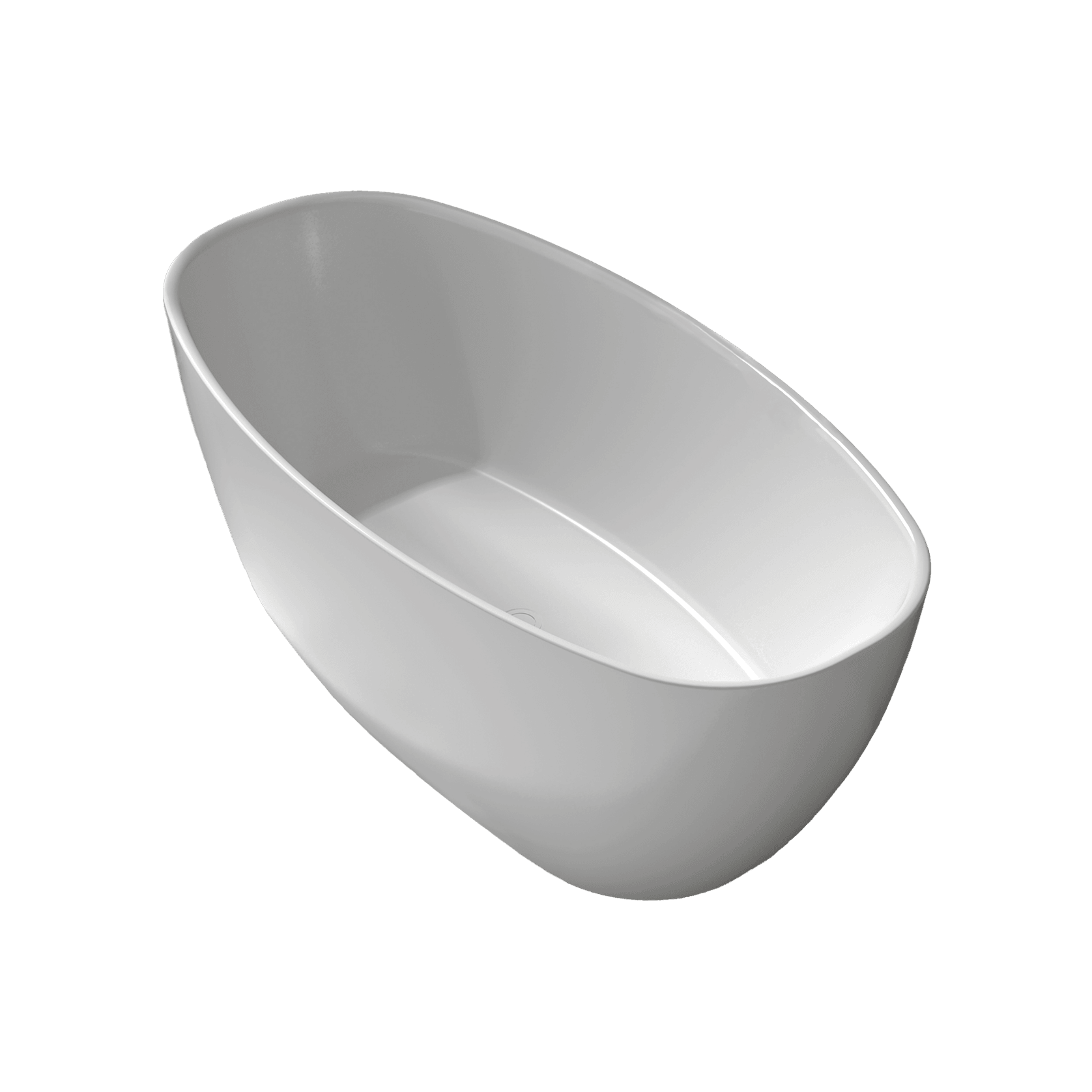 Coco 1600mm Freestanding Bath Gloss White gallery detail image