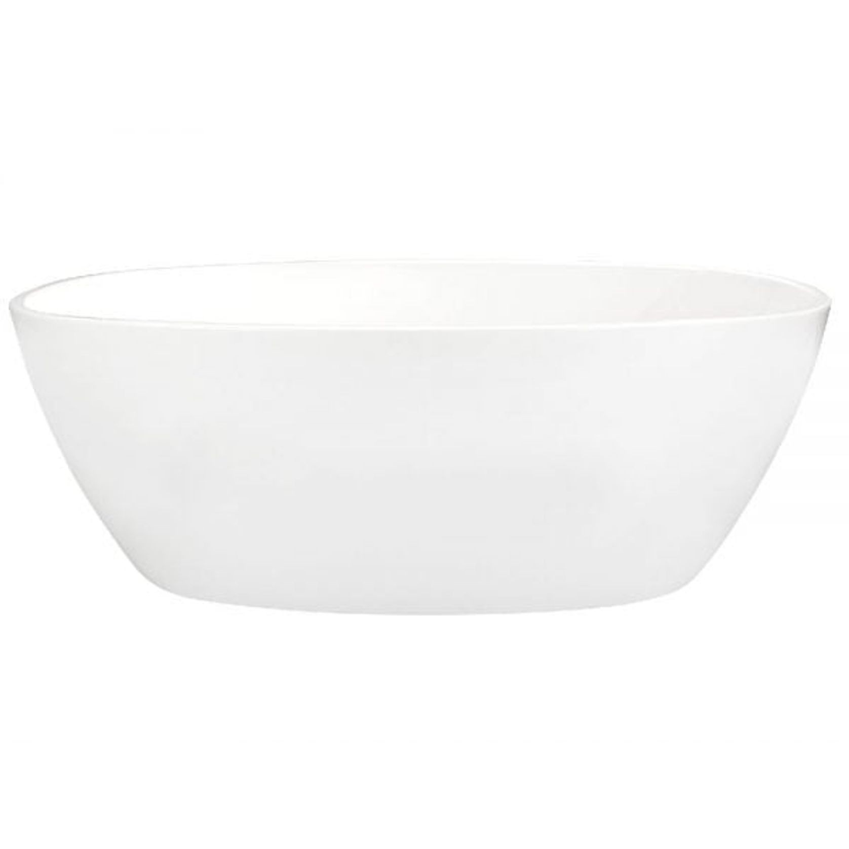 Cervo Matte White Acrylic Freestanding Bath gallery detail image