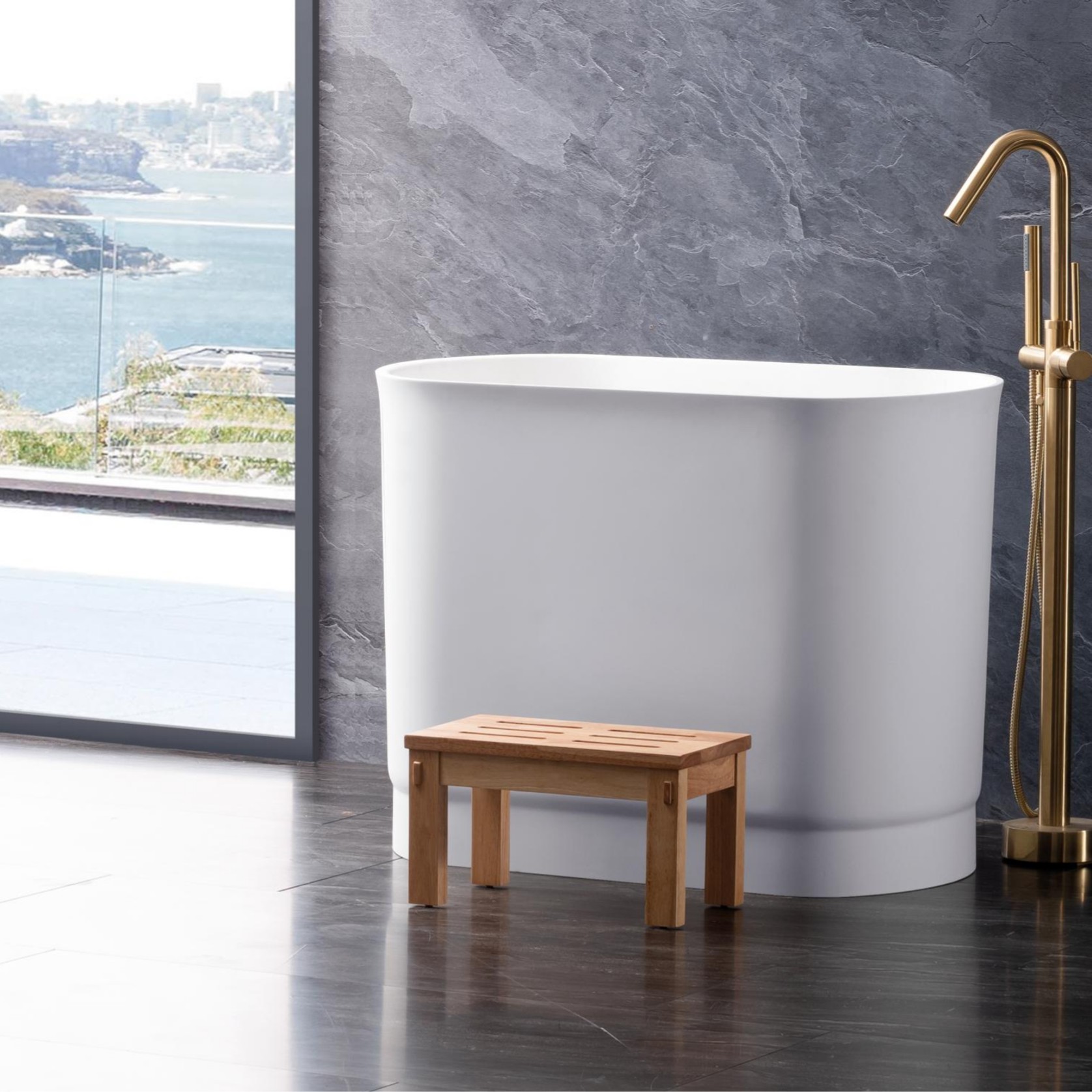 Josei Small Japanese Soak Tub- MGF01 gallery detail image