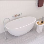 Sasso Matte White Stone Bath gallery detail image