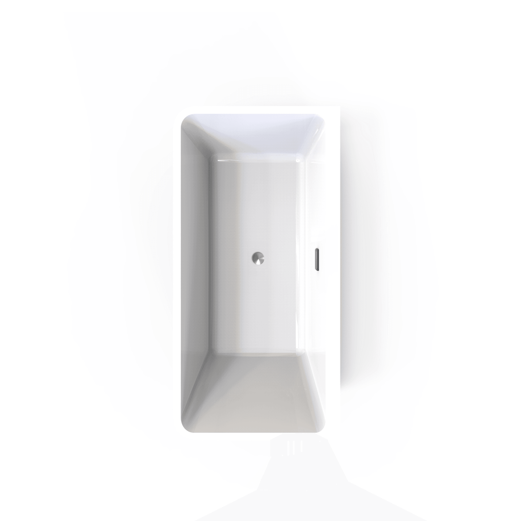 Unika Edge W/Overflow Gloss Bath Tub gallery detail image
