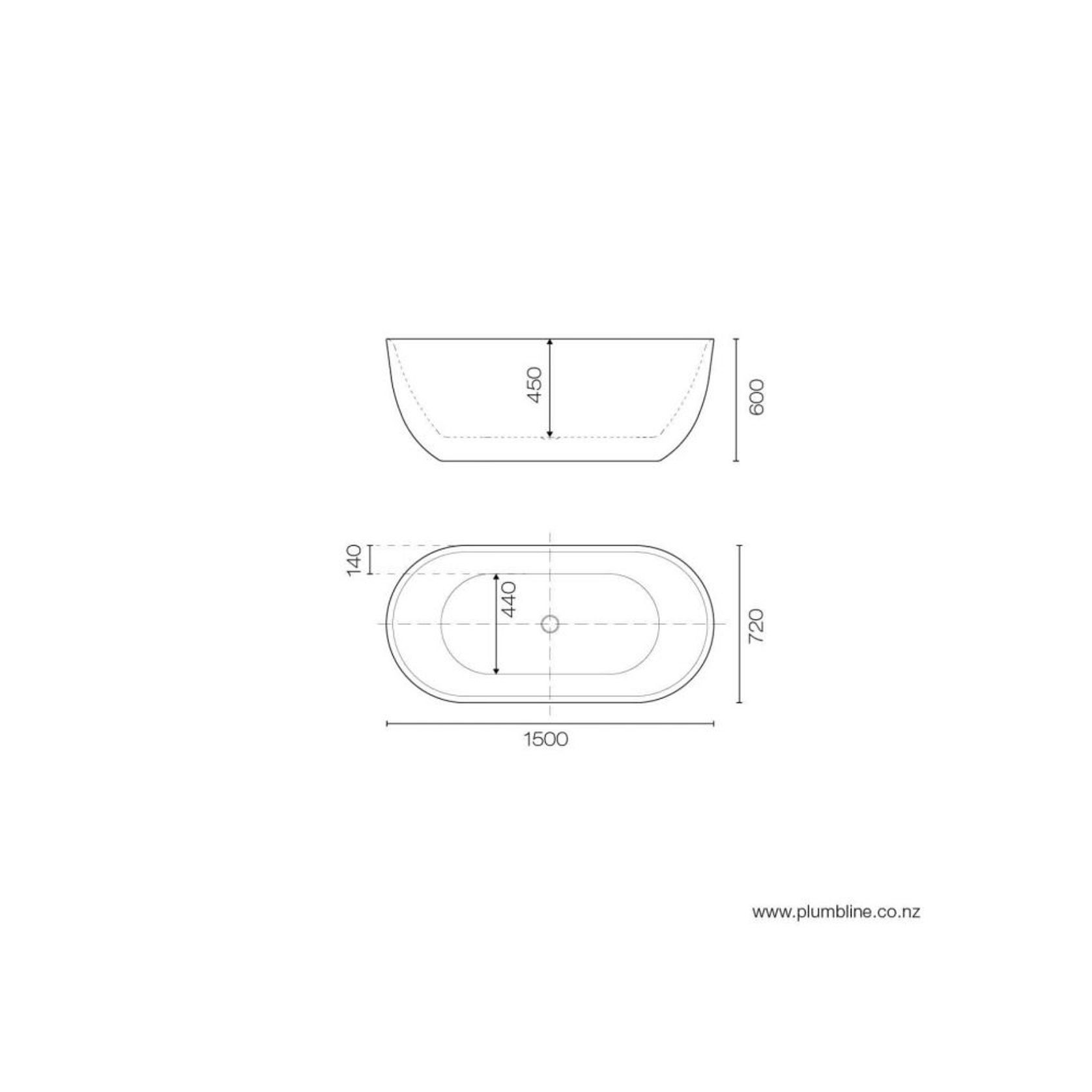 Kurv 1500 Freestanding Bath gallery detail image