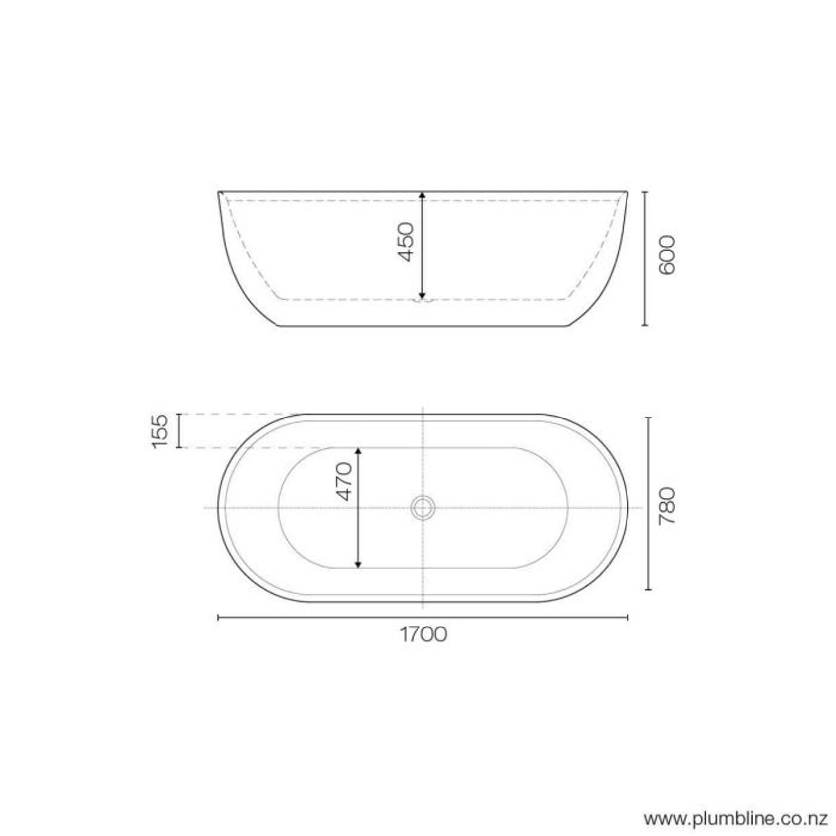 Kurv 1700 Freestanding Bath gallery detail image
