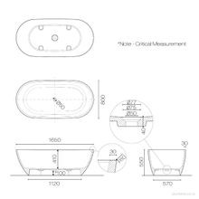 Oasis 1650 Freestanding Bath gallery detail image