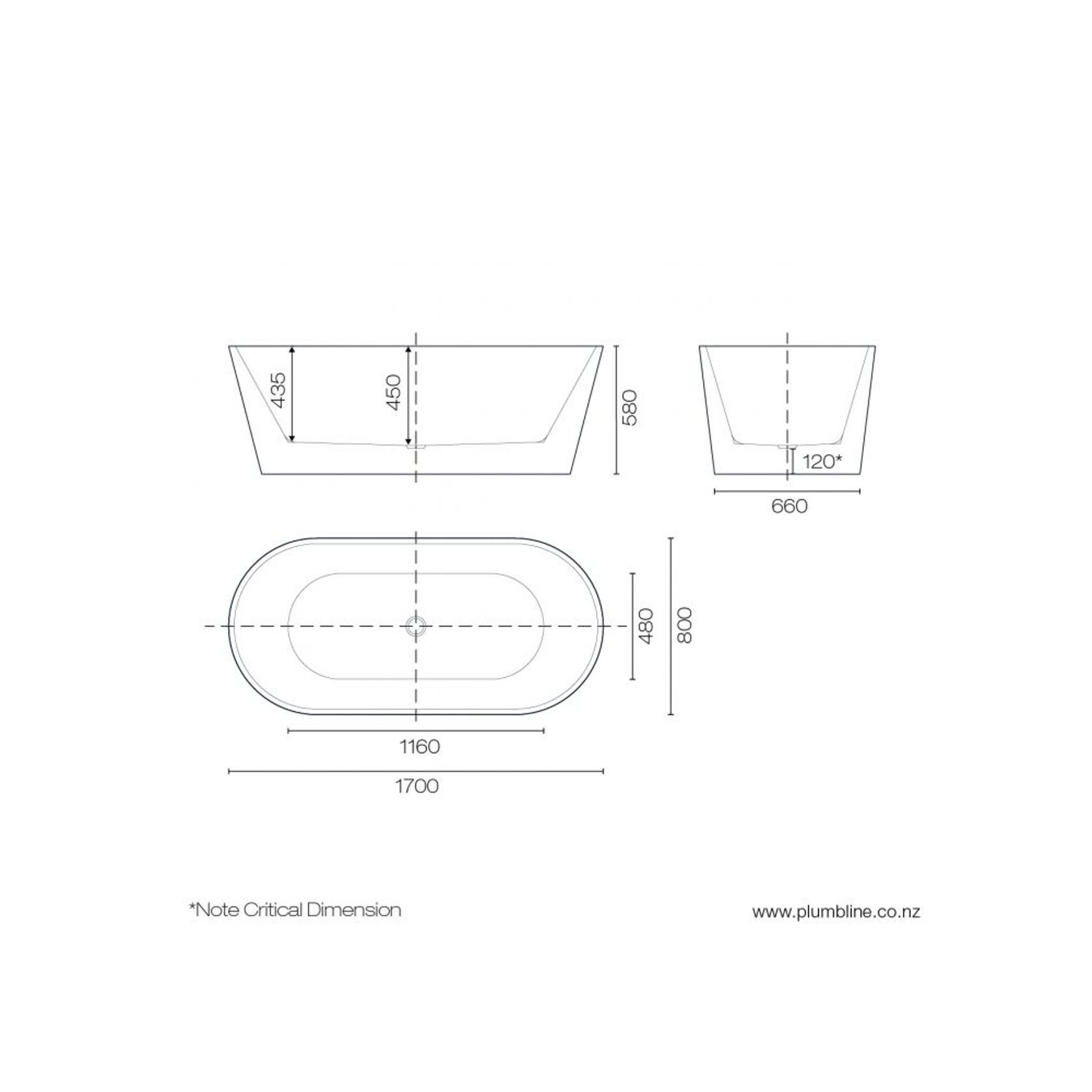 Tondo 1700 Freestanding Bath gallery detail image